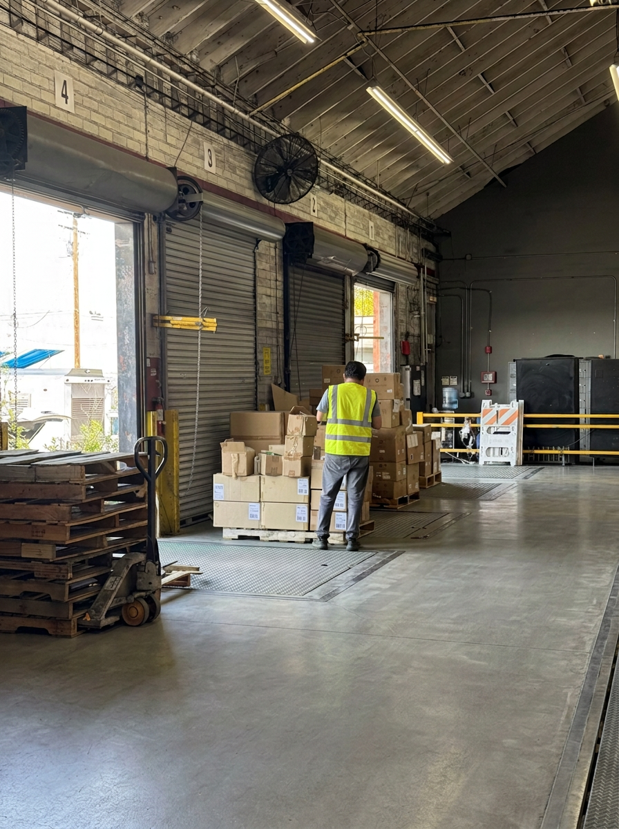 Overseas Container Receiving Warehouse Near the Port of Long Beach