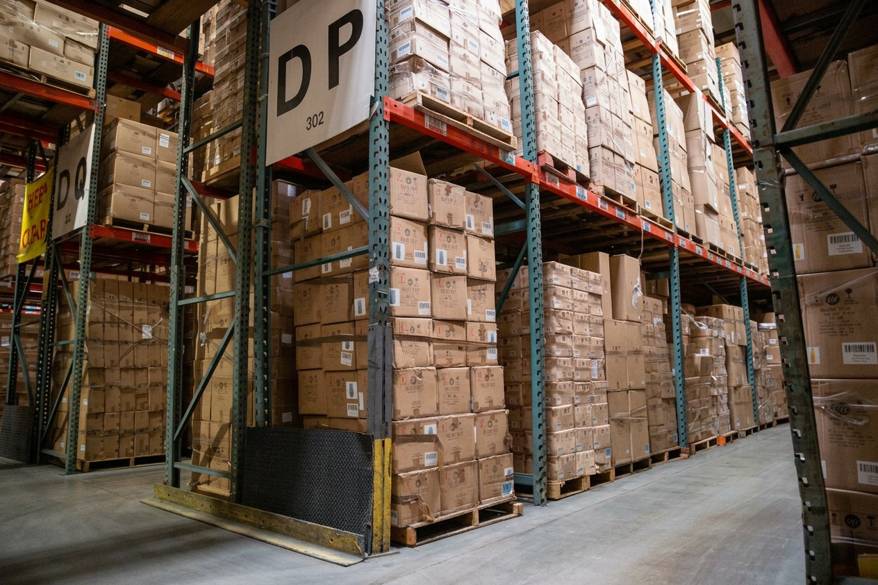 Selective pallet racking holding 11,000 pallet positions at the Logix Vernon warehouse